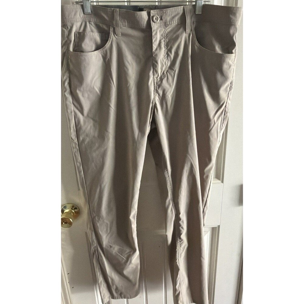 Rorie Whelan Pants Mens 36x30 Beige Athleisure Stretch Performance Golf 5 Pocket